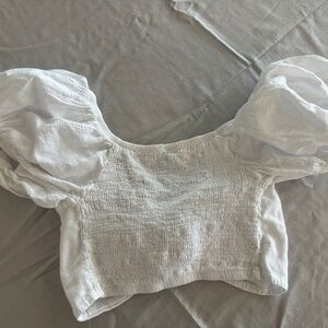 Blanco by nature white linen top